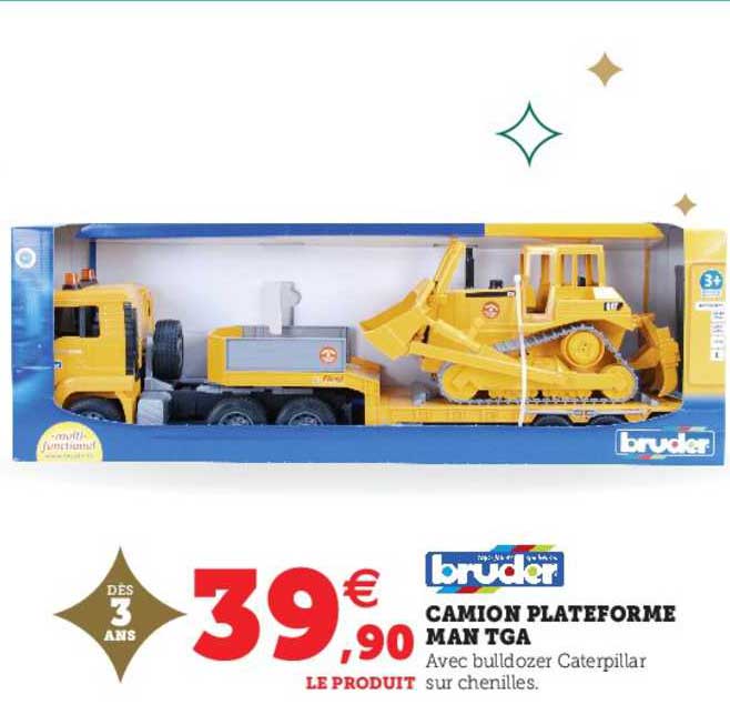 camion plateforme man tga bruder