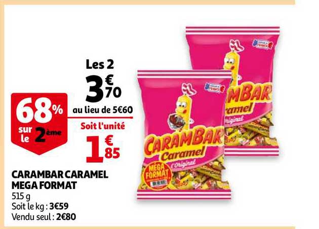 carambar caramel méga format