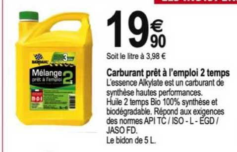 carburant prêt à l'emploi 2 temps