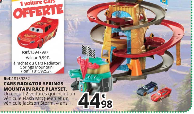 cars radiator springs mountain race playset