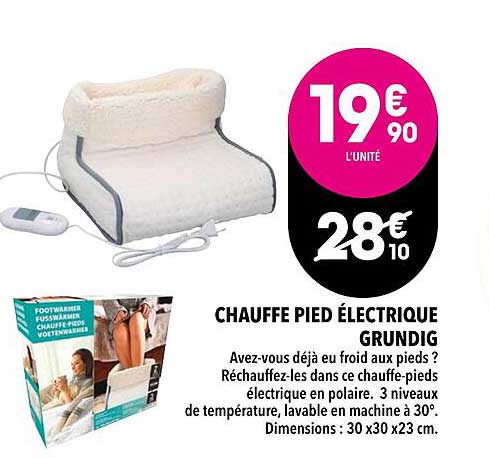 chauffe pied électrique grundig
