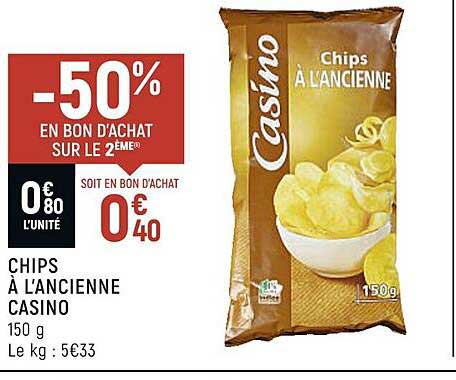 Chips à L'ancienne Casino