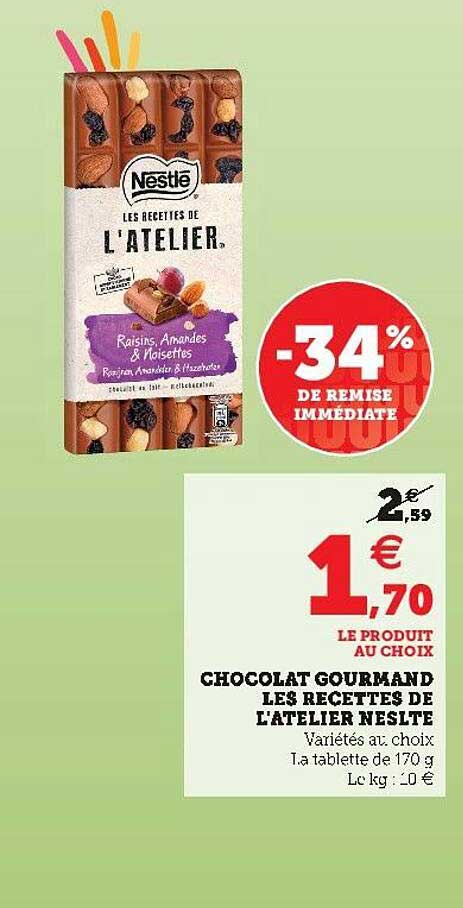 chocolat gourmand les recettes de l'atelier nestlé