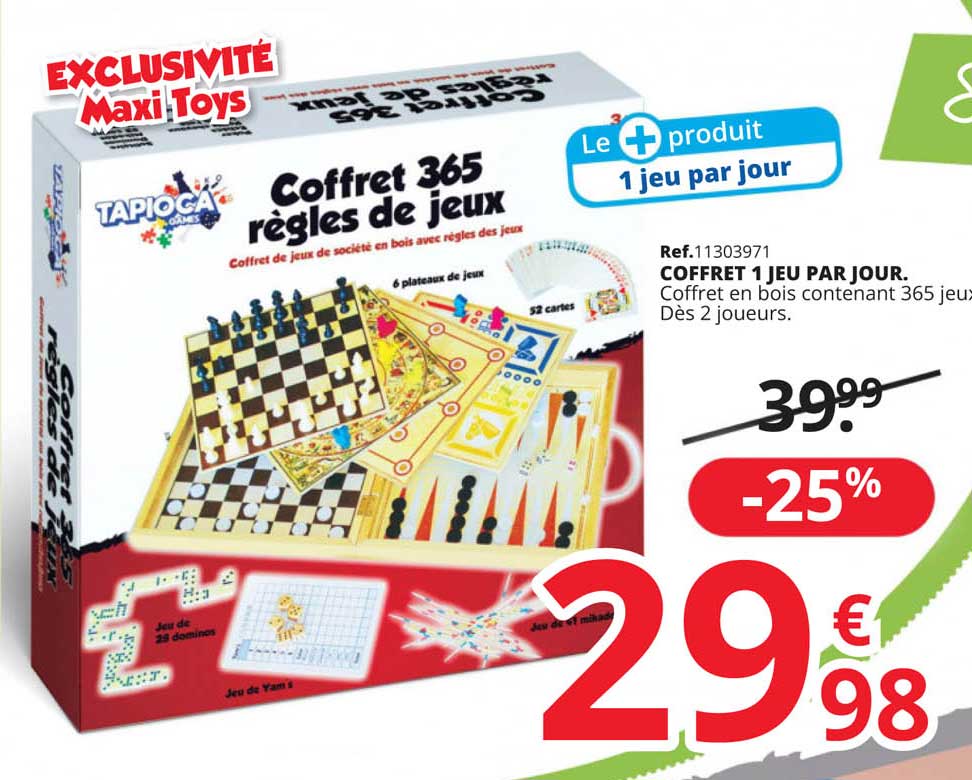 coffret 1 jeu par jour