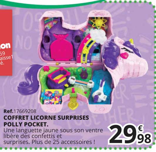 coffret licorne surprises polly pocket.