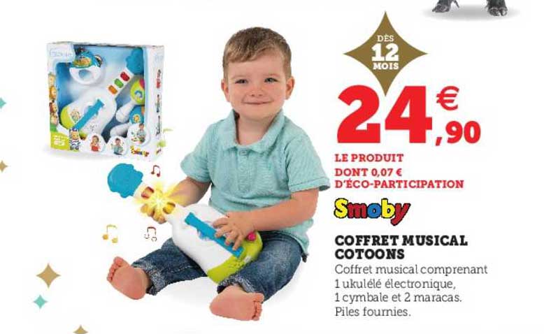 coffret musical cotoons smoby
