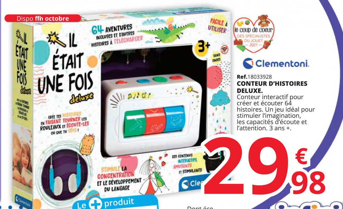 conteur d'histoires deluxe clementoni