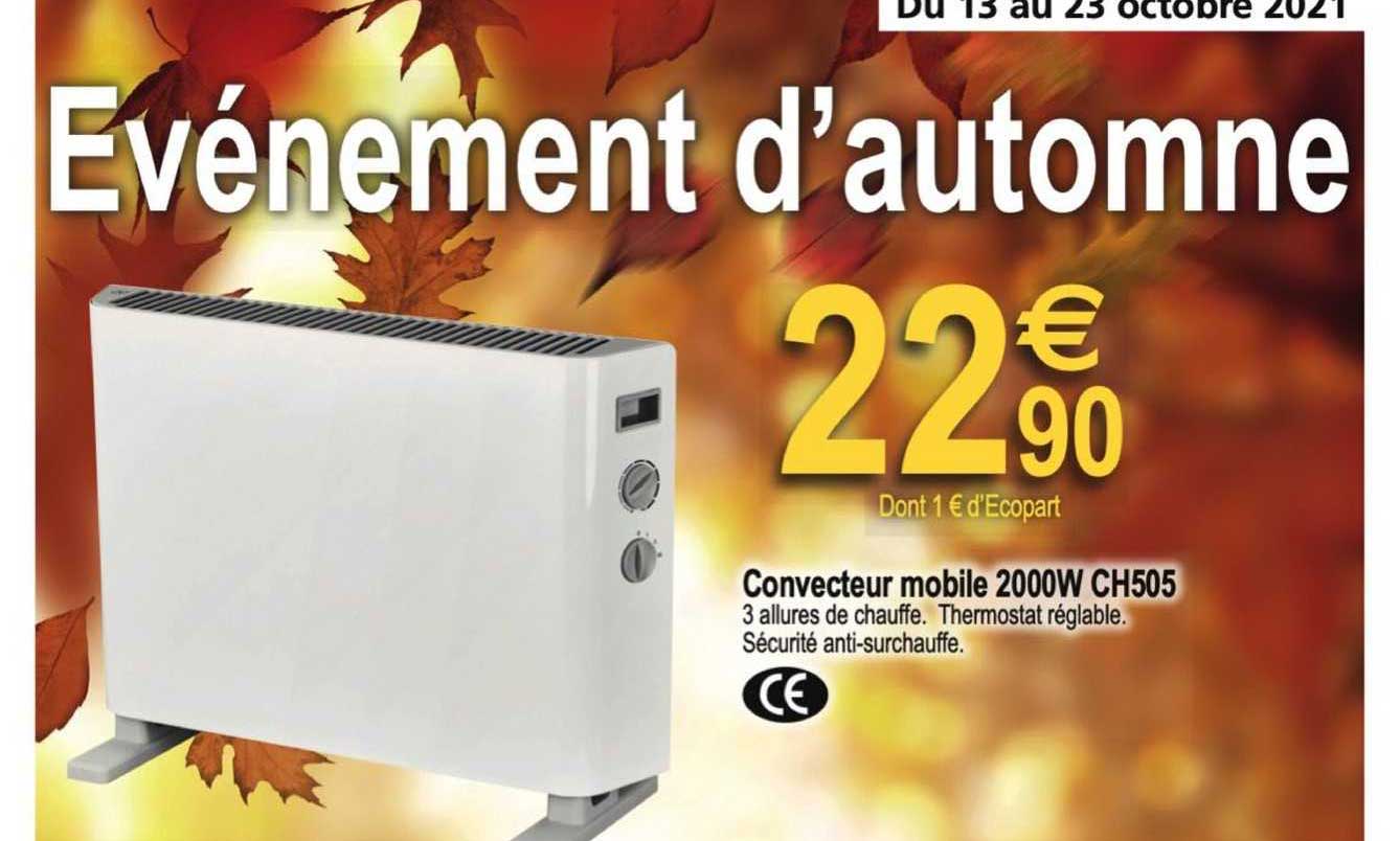 convecteur mobile 2000w ch505