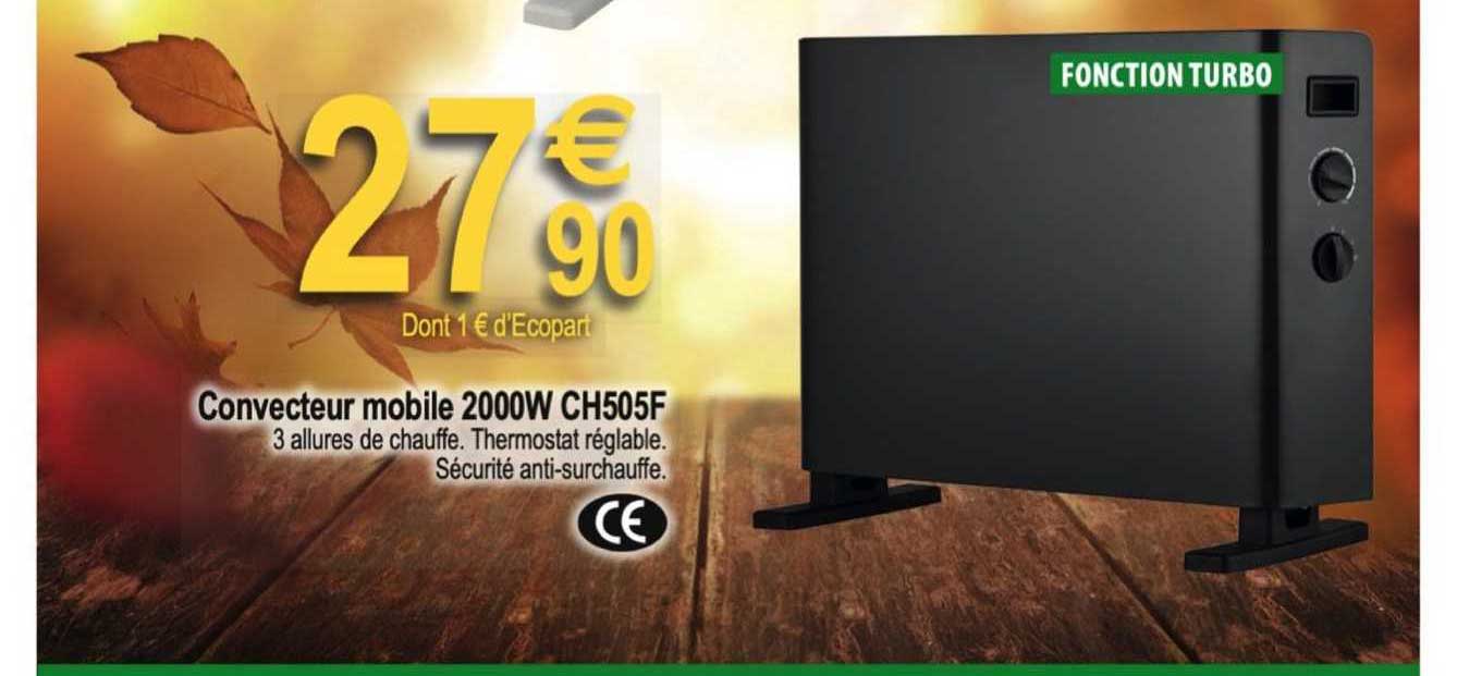 convecteur mobile 2000w ch505f