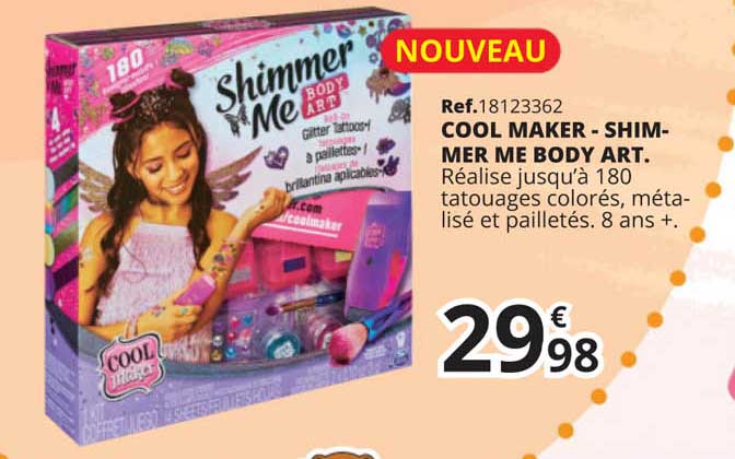 cool maker - shimmer me body art