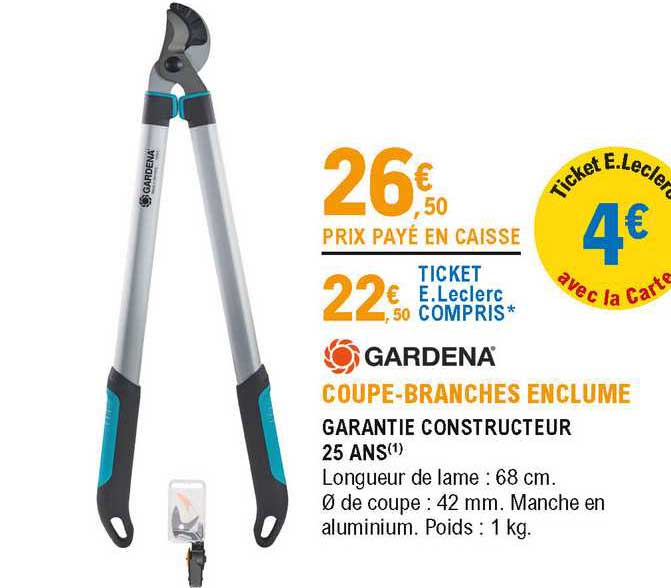 coupe-branches enclume gardena