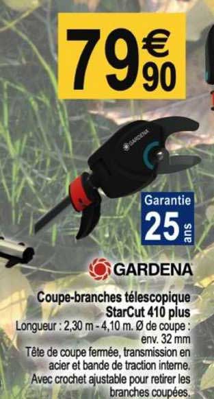 Coupe-branches Télescopique StarCut 410 Plus Gardena