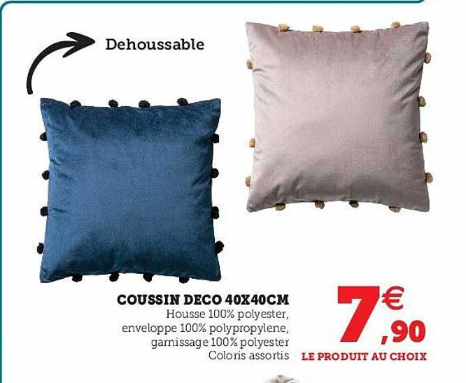 Coussin Déco 40 X 40 Cm