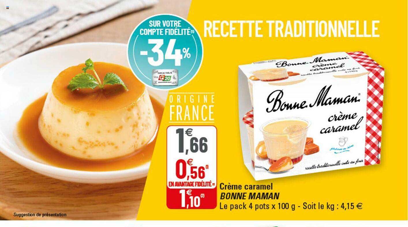 crème caramel bonne maman