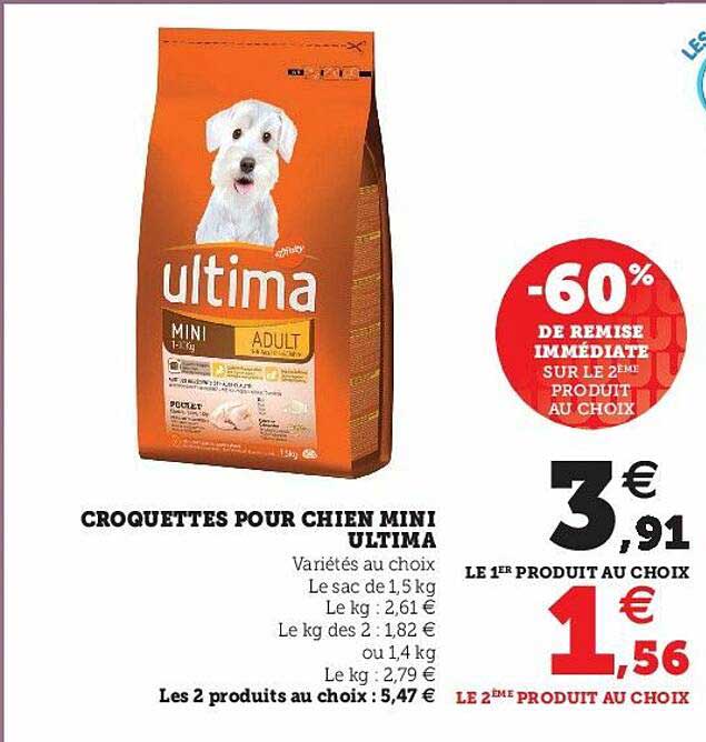 Croquettes Pour Chien Mini Ultima
