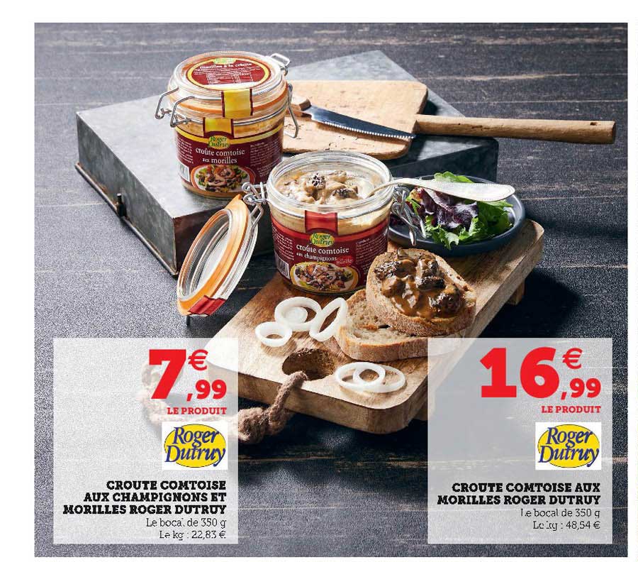 croute comtoise aux champignons et morilles roger dutruy, croute comtoise aux morilles roger dutruy