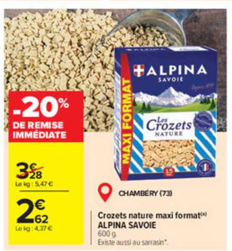 crozets nature maxi format alpina savoie