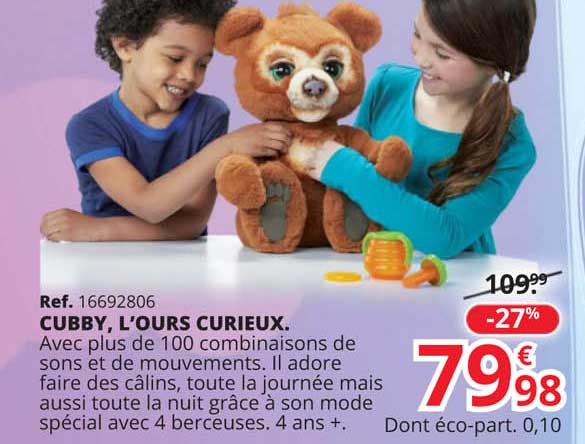 cubby, l'ours curieux