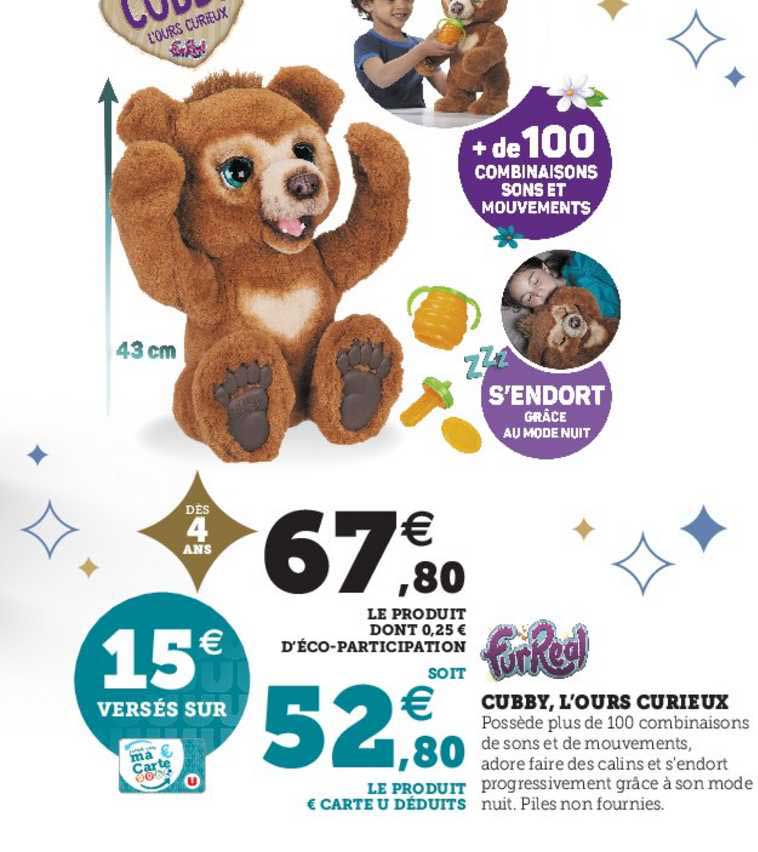 cubby, l'ours curieux furReal