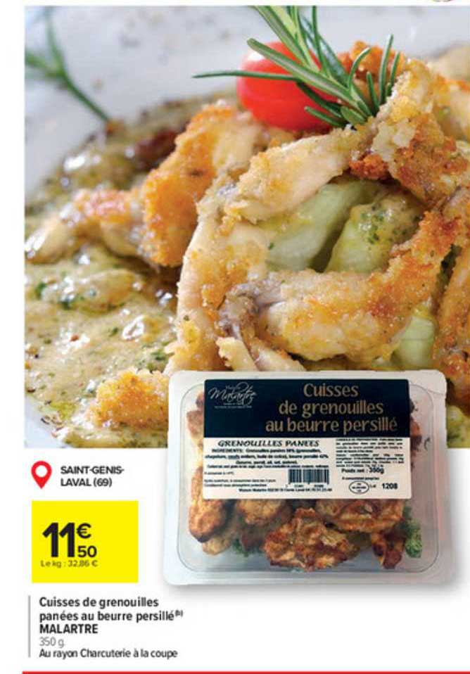 cuisses de grenouilles panées au beurre persillé malartre