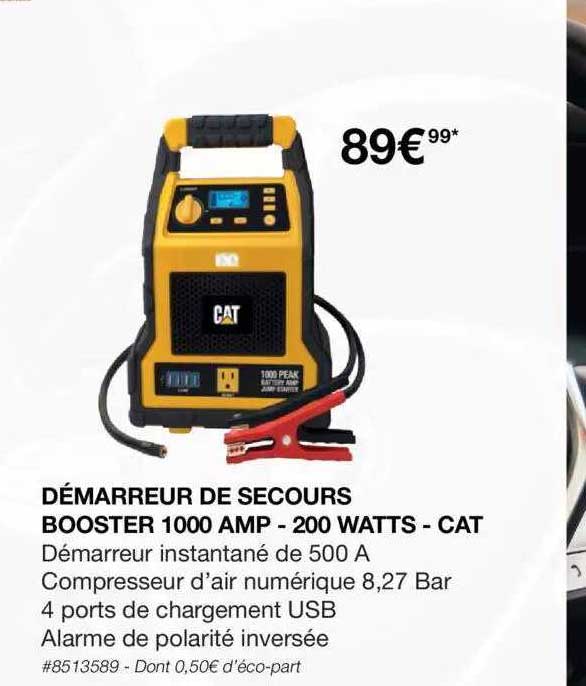 Démarreur De Secours Booster 1000 Amp - 200 Watts - Cat