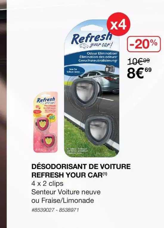 désodorisant de voiture refresh your car