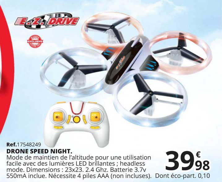 drone speed night. e.z. drive