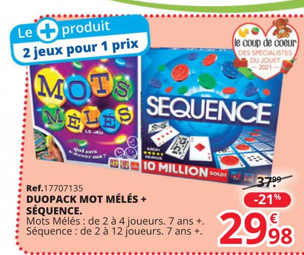 duopack mot mélés + séquence