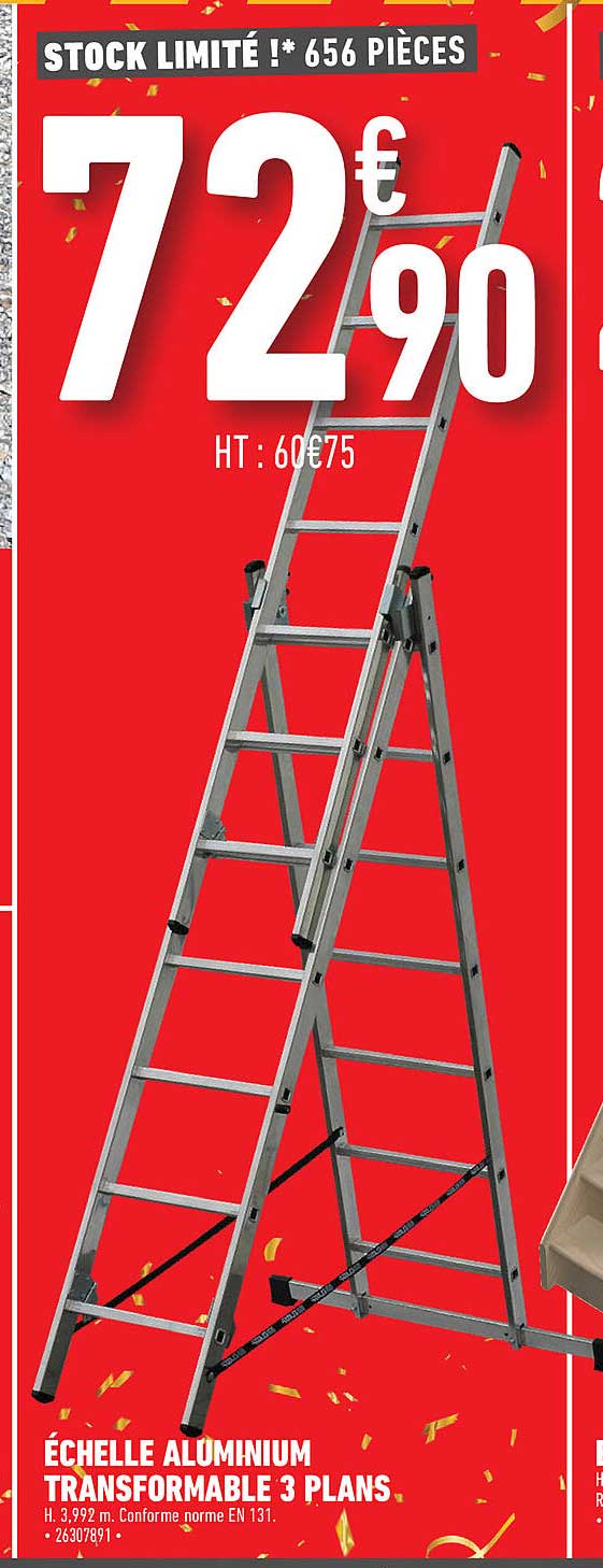 échelle aluminium transformable 3 plans