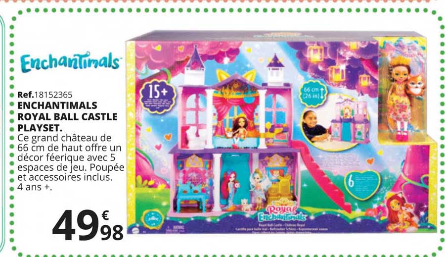 enchantimals royal ball castle playset