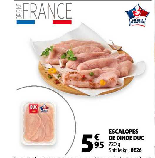 Escalopes De Dinde Duc