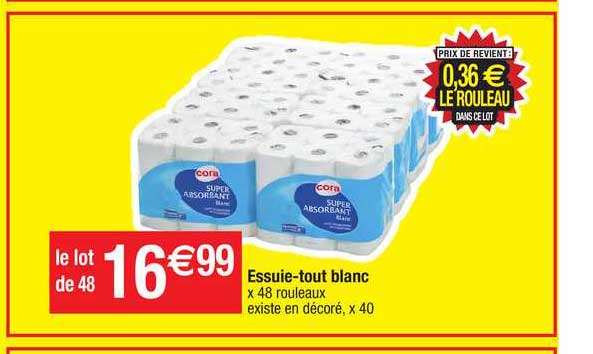 Essuie-tout Blanc