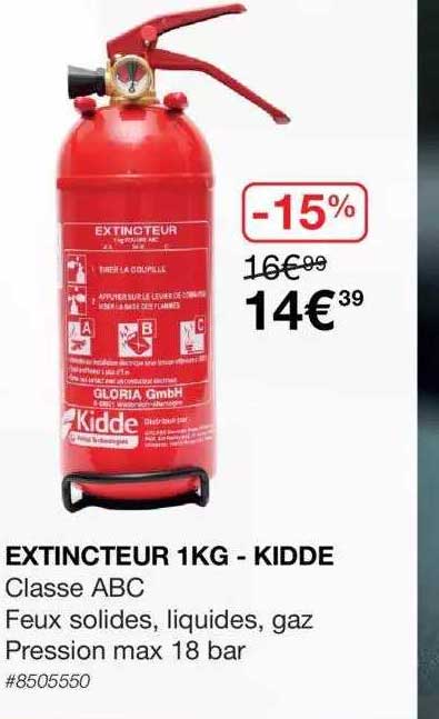 extincteur 1kg - kidde