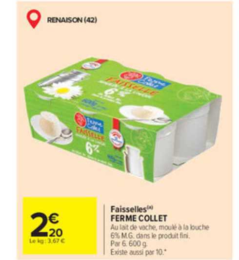 faisselles ferme collet
