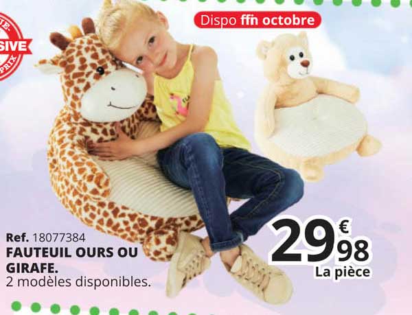 fauteuil ours oui girafe