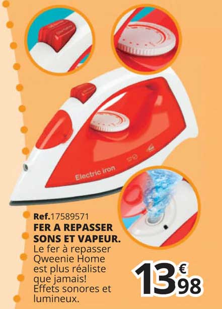 fer à repasser sons et vapeur