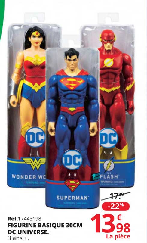 figurine basique 30 cm dc universe.