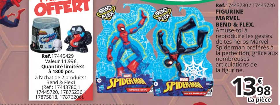 figurine marvel bend & flex.