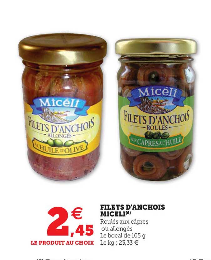 filets d'anchois miceli
