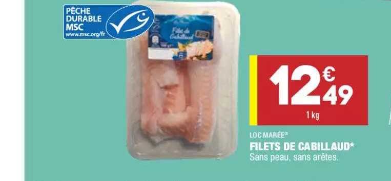 filets de cabillaud loc marée®