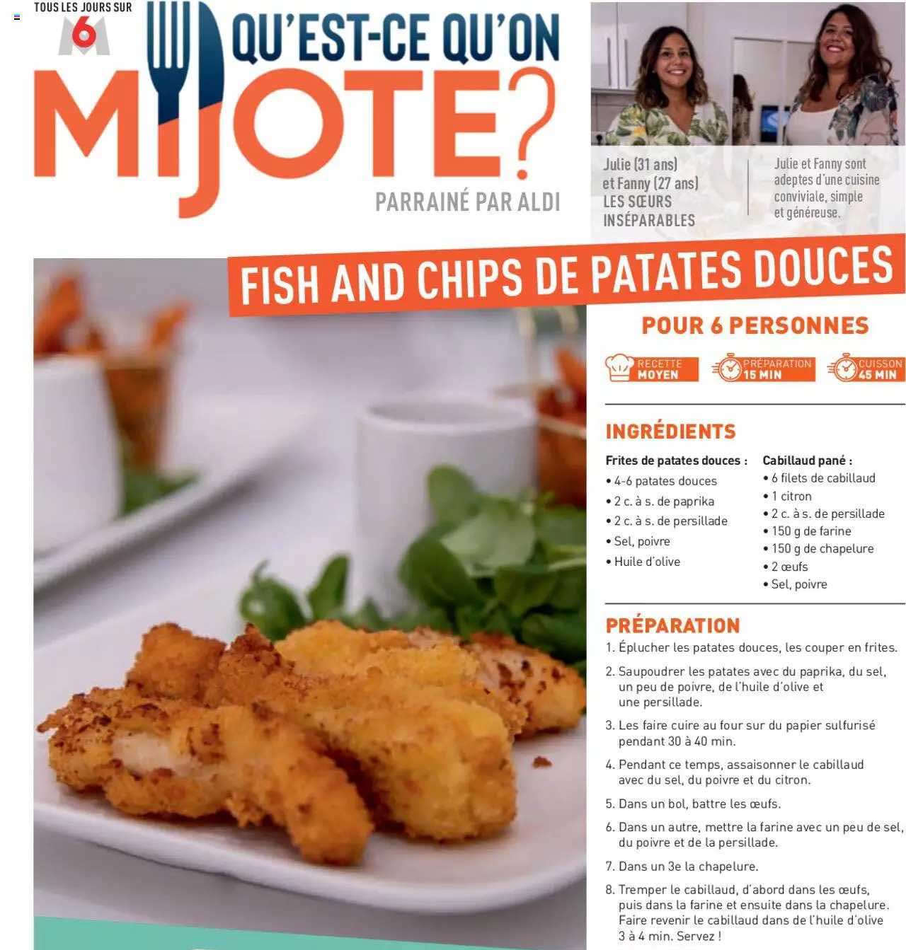 fish and chips de patate douces