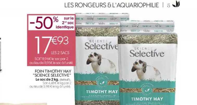 foin timothy hay "science selective"