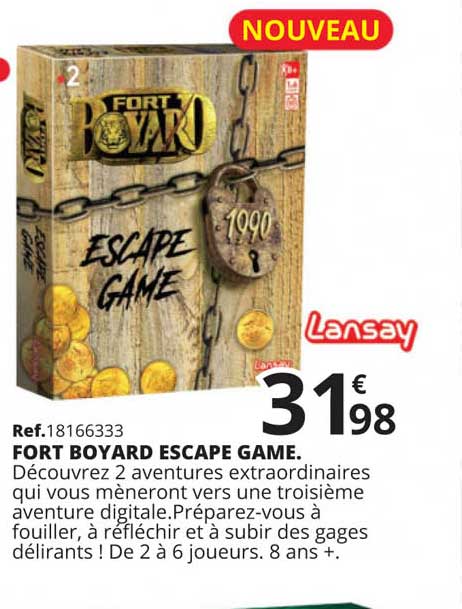 fort boyard escape game lansay