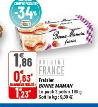 fraisier bonne maman