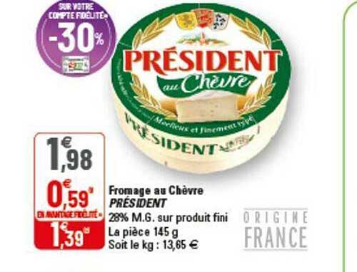 Fromage Au Chèvre Président