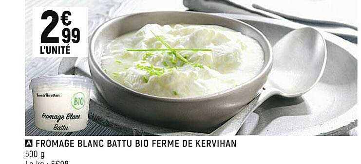 Fromage Blanc Battu Bio Ferme De Kervihan