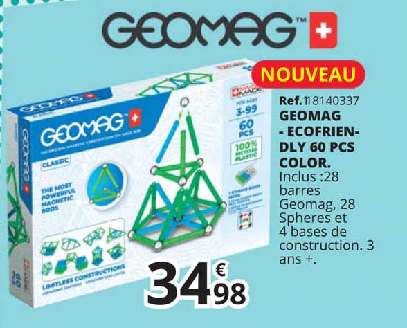 geomag "ecofriendly 60 pcs color.
