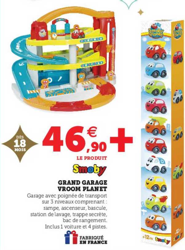 grand garage vroom planet smoby