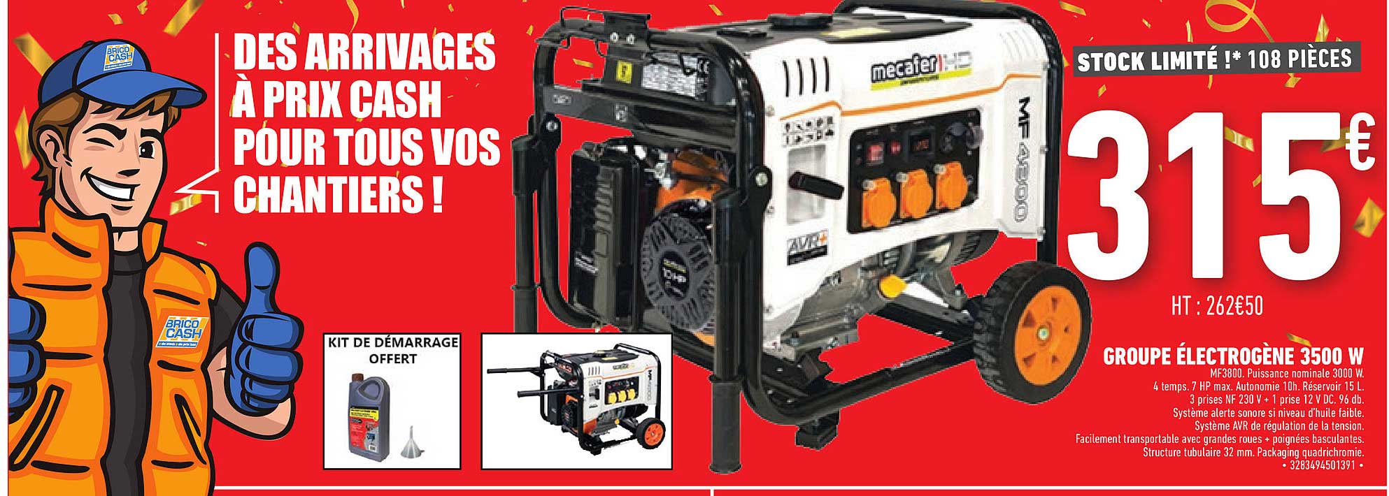 groupe électrogène 3500 w