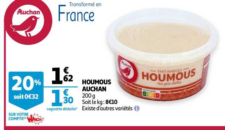 Houmous Auchan